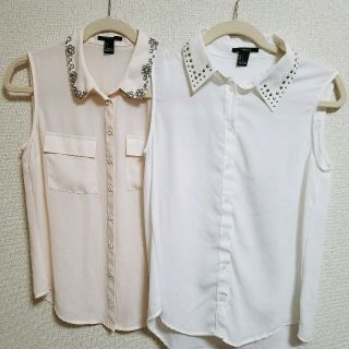 フォーエバートゥエンティーワン(FOREVER 21)のノースリーブトップス2set(シャツ/ブラウス(半袖/袖なし))