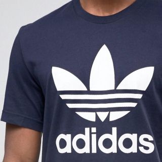 アディダス(adidas)の【Mサイズ 】adidas トレフォイル ロゴ Tシャツ ネイビー アディダス(Tシャツ/カットソー(半袖/袖なし))