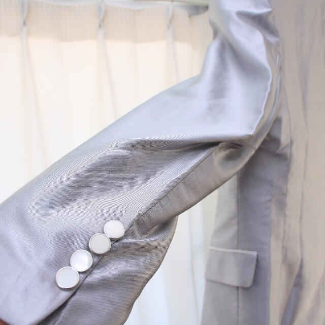 タキシード シルバー ライトブルー メンズのスーツ(セットアップ)の商品写真