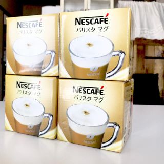 ネスレ(Nestle)の新品✩︎⡱バリスタクリアマグ4個セット(グラス/カップ)