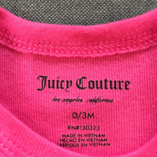 Juicy Couture(ジューシークチュール)のvanilla様専用です。送料無料新品ジューシークチュール0-3month キッズ/ベビー/マタニティのベビー服(~85cm)(ロンパース)の商品写真