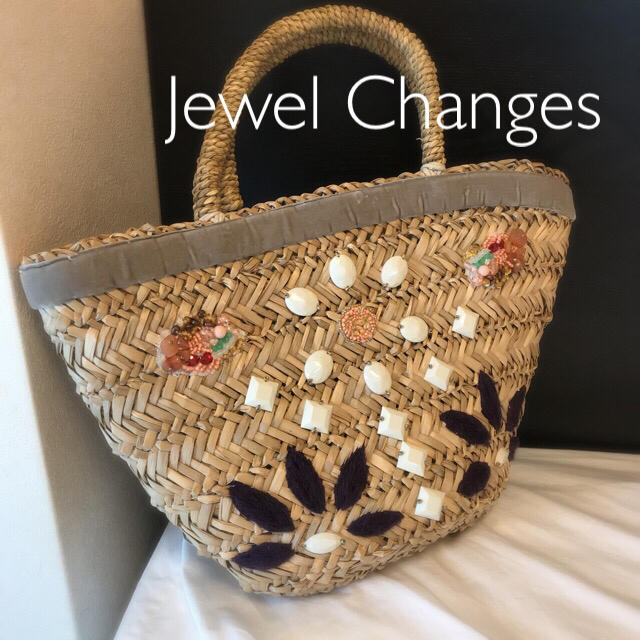 Jewel Changes(ジュエルチェンジズ)の値下げ＊Velnica × Jewel Changes ビジューカゴバック レディースのバッグ(かごバッグ/ストローバッグ)の商品写真