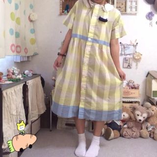 プードゥドゥ(POU DOU DOU)のチェックワンピース＊専用出品(ひざ丈ワンピース)