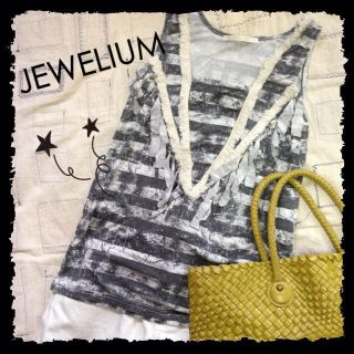 ジュエリウム(JEWELIUM)のJEWELIUM ボーダータンク(タンクトップ)