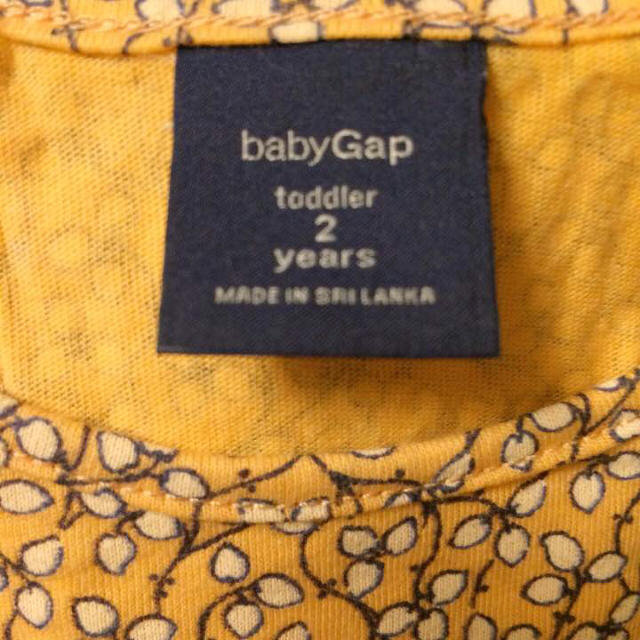 babyGAP(ベビーギャップ)のbabyGAP☆トップス オレンジ 2歳 キッズ/ベビー/マタニティのキッズ服女の子用(90cm~)(Tシャツ/カットソー)の商品写真