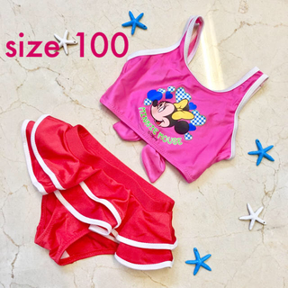 ディズニー(Disney)の未使用水着 女の子 size100 キッズ  ミニー Disney (水着)
