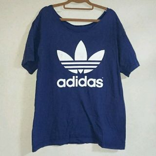 アディダス(adidas)の【値下げ】adidas/アディダス ロゴ Tシャツ ブルー(Tシャツ(半袖/袖なし))