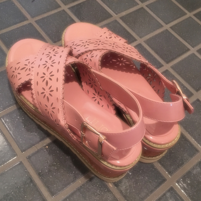 lilLilly(リルリリー)のリルリリー♡レースサンダル♡ レディースの靴/シューズ(サンダル)の商品写真