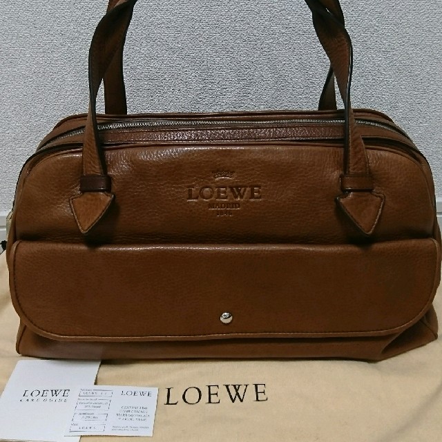 超激安好評 LOEWE - LOEWE ボストンバッグ ヘリテージ ブラウン 未使用