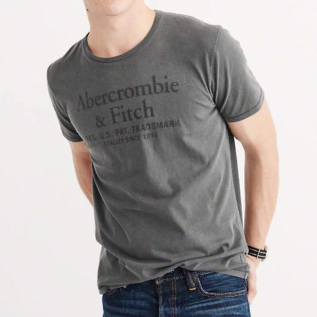 Abercrombie&Fitch(アバクロンビーアンドフィッチ)のきーこ様専用♪新品未使用タグ付き★アバクロメンズ特殊製品染め半袖プリントT  L メンズのトップス(Tシャツ/カットソー(半袖/袖なし))の商品写真