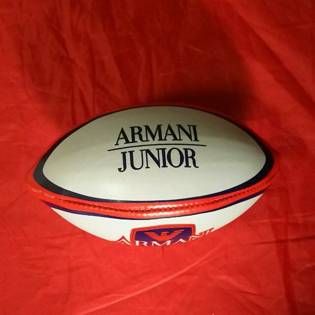 ARMANI JUNIOR(アルマーニ ジュニア)のARMANIミニラグビーボール スポーツ/アウトドアのスポーツ/アウトドア その他(ラグビー)の商品写真