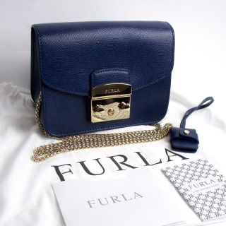 フルラ(Furla)の新品・未使用品★【フルラ】メトロポリス チェーンショルダーバッグ ネイビー(ショルダーバッグ)