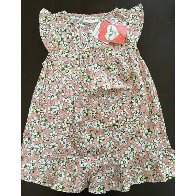 ワンピース花柄✳︎110センチ キッズ/ベビー/マタニティのキッズ服女の子用(90cm~)(ワンピース)の商品写真