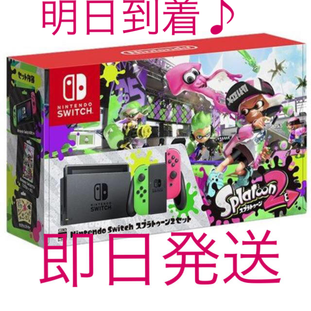 任天堂(ニンテンドウ)のNintendo Switch ニンテンドースイッチ本体 スプラトゥーン2セット エンタメ/ホビーのゲームソフト/ゲーム機本体(家庭用ゲーム機本体)の商品写真