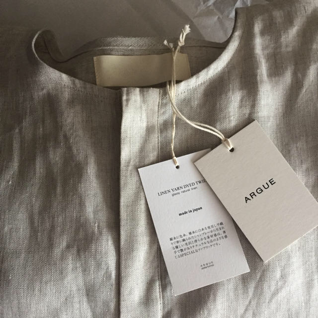 argue アギュー Linen Yarn Dyed Twill Dress レディースのワンピース(ロングワンピース/マキシワンピース)の商品写真