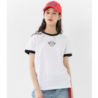 エックスガール(X-girl)のX-girl リンガーティーシャツ(Tシャツ(半袖/袖なし))