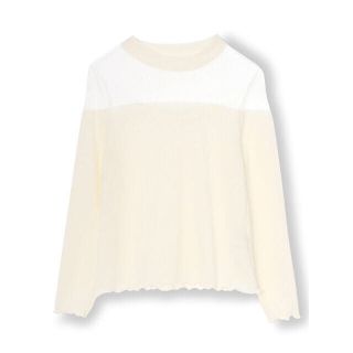 エブリン(evelyn)の【evelyn】ドットレースTops(カットソー(長袖/七分))