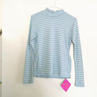 リルリリー(lilLilly)の《新品》lillilly ギンガムチェックハイネックトップス(カットソー(長袖/七分))