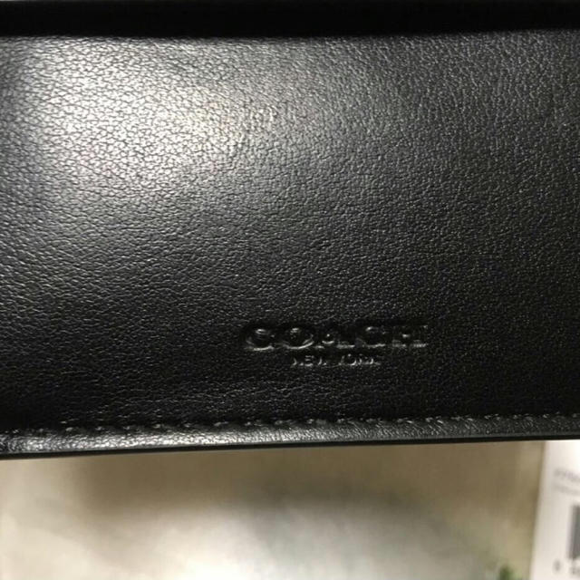 COACH(コーチ)のCOACH♡折り財布 定価3.6万円 チャコール メンズのファッション小物(折り財布)の商品写真