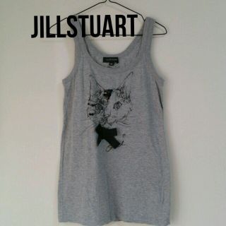 ジルスチュアート(JILLSTUART)のJILLSTUART猫柄タンクトップ(タンクトップ)