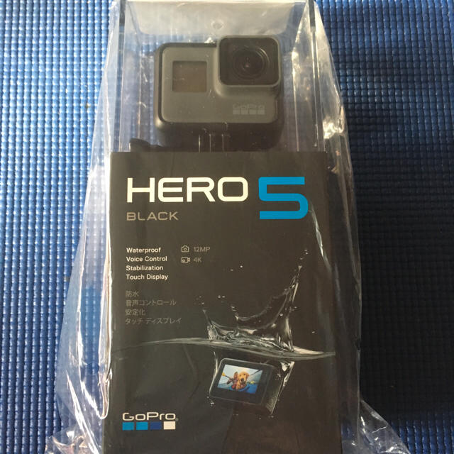 GoPro(ゴープロ)の新品未開封 GoPro HERO5 BLACK 国内正規品 保証書付 スマホ/家電/カメラのカメラ(ビデオカメラ)の商品写真