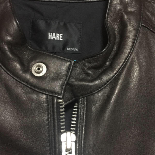HARE(ハレ)のHARE ハレ 羊革 本革 レザー ライダース ジャケット メンズのジャケット/アウター(ライダースジャケット)の商品写真