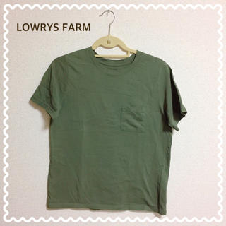 ローリーズファーム(LOWRYS FARM)のLOWRYSFARM ＊ カーキTシャツ(Tシャツ(半袖/袖なし))