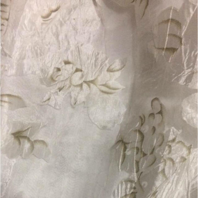 花柄膝丈オーガンジースカート レディースのスカート(ひざ丈スカート)の商品写真