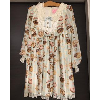 アンジェリックプリティー(Angelic Pretty)のmelty cream ドーナツ OP ミント  angelic pretty(ひざ丈ワンピース)