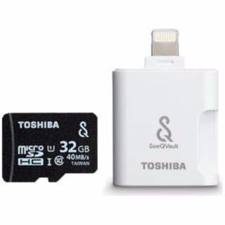 トウシバ(東芝)のiPhoneのデータSDカードにmicroSDHCメモリカード32GB(その他)