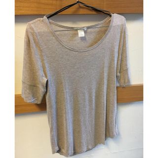 エイチアンドエム(H&M)のH&M シンプル半袖Tシャツ ベージュ(Tシャツ(半袖/袖なし))