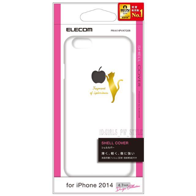 ELECOM(エレコム)の送込 iPhone 6 6S ハードケース カバー フィルム ネコ 猫 クリア スマホ/家電/カメラのスマートフォン/携帯電話(その他)の商品写真