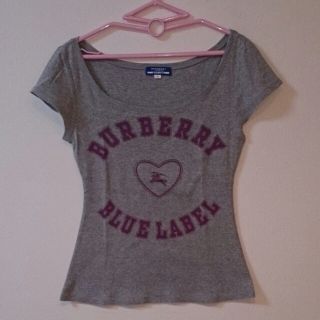 バーバリー(BURBERRY)のブルーレーベル☆グレーTシャツ(Tシャツ(半袖/袖なし))