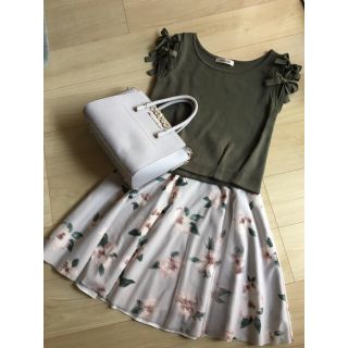 ミッシュマッシュ(MISCH MASCH)のミッシュマッシュ♡晩夏カーキニット♡リボン♡(ニット/セーター)