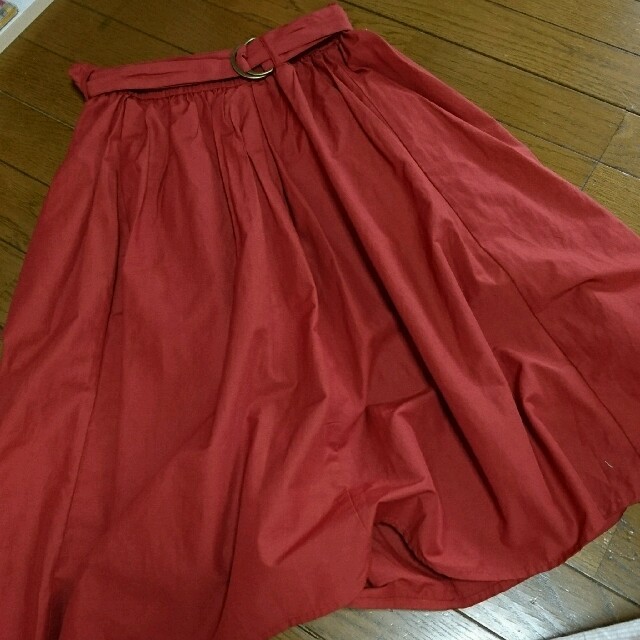 Rope' Picnic(ロペピクニック)のDカンベルト付スカート レディースのスカート(ひざ丈スカート)の商品写真