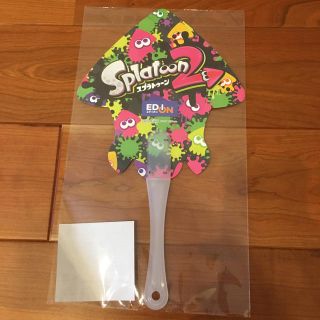 ニンテンドウ(任天堂)の新品 スプラトゥーン2 うちわ 非売品(家庭用ゲームソフト)