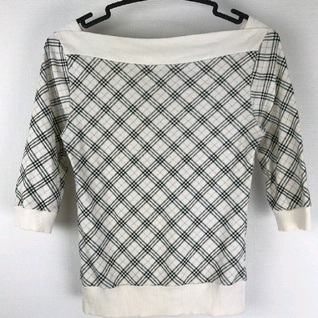 BURBERRY(バーバリー)の美品 BURBERRY BLUE LABEL 7分袖カットソー タータンチェック レディースのトップス(カットソー(長袖/七分))の商品写真