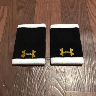 アンダーアーマー(UNDER ARMOUR)のアンダーアーマー リストバンド  ホワイト ブラック ペア AAL4386 野球(ウェア)