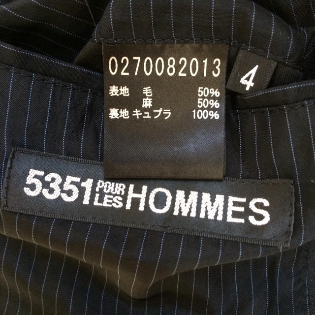 5351 POUR LES HOMMES(ゴーサンゴーイチプールオム)の5351 pour les hommes  麻混 ジャケット メンズのジャケット/アウター(テーラードジャケット)の商品写真