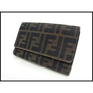 フェンディ(FENDI)のFENDI フェンディ ズッカ柄 キャンバス地 三つ折り財布(財布)