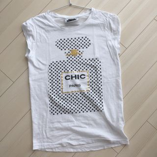 ドゥーズィエムクラス(DEUXIEME CLASSE)の香水 ロゴＴシャツ 美品 FIGARO Paris(Tシャツ(半袖/袖なし))