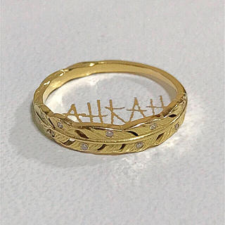アーカー(AHKAH)のアーカー アルタイル リング フェザー 羽根 K18 ダイヤモンド(リング(指輪))