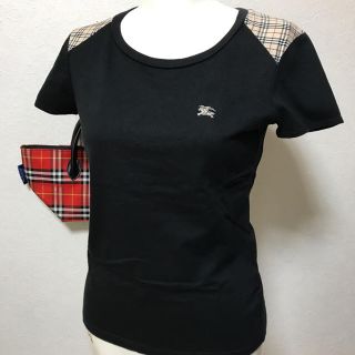 バーバリー(BURBERRY)のBurberryブラックカットソーⓂ︎(カットソー(半袖/袖なし))