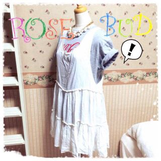 ローズバッド(ROSE BUD)のROSEBUDワンピ、オゾンロックサンダ(ミニワンピース)