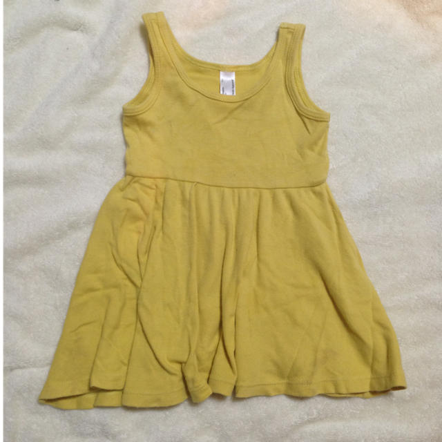 American Apparel(アメリカンアパレル)のアメアパワンピ✣12-18m キッズ/ベビー/マタニティのキッズ服女の子用(90cm~)(その他)の商品写真