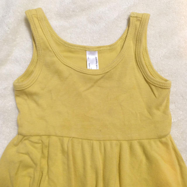 American Apparel(アメリカンアパレル)のアメアパワンピ✣12-18m キッズ/ベビー/マタニティのキッズ服女の子用(90cm~)(その他)の商品写真