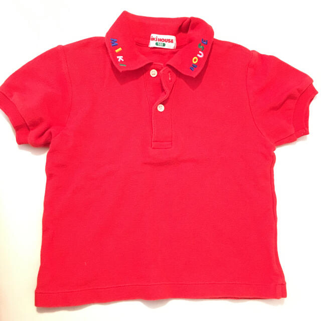 mikihouse(ミキハウス)のミキハウス 赤 シャツ 100 良品 キッズ/ベビー/マタニティのベビー服(~85cm)(Ｔシャツ)の商品写真