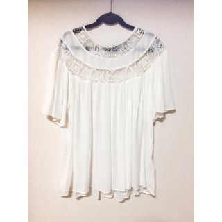 ザラ(ZARA)のZARA ❤︎ レーストップス 美品☺︎(カットソー(半袖/袖なし))