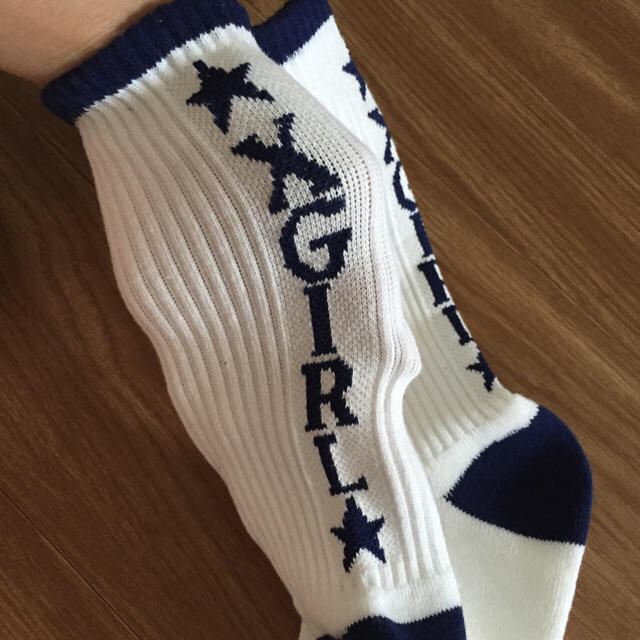 X-girl(エックスガール)のXgirl  新品  くつ下 レディースのレッグウェア(ソックス)の商品写真