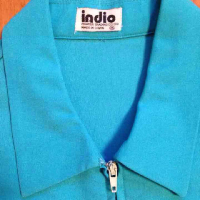 indio(インディオ)の【美品】indio襟付きワンピースS〜M レディースのワンピース(ミニワンピース)の商品写真